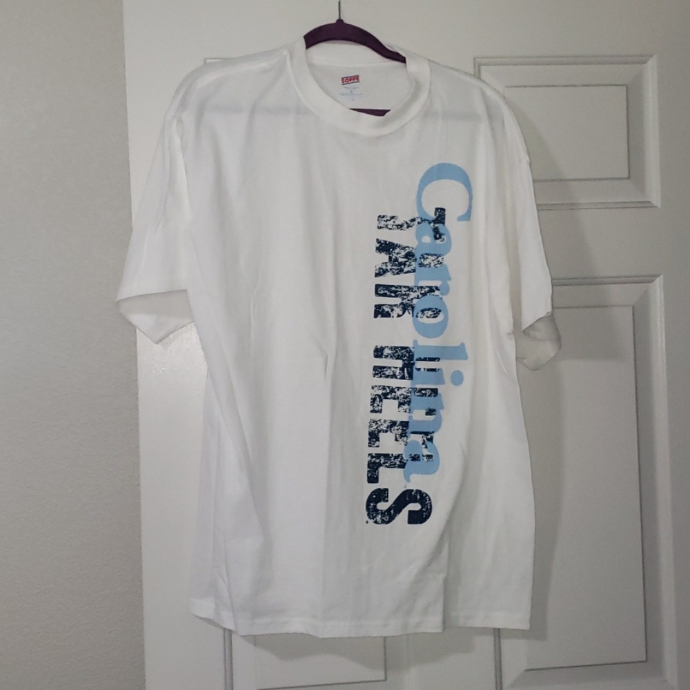 Mens white tar heels tee